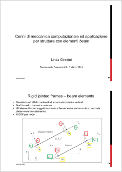 Cenni di meccanica computazionale
