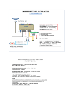 SCHEMA ELETTRICO INSTALLAZIONE