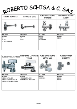 Catalogo Minuteria Idraulica