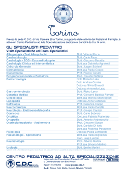 elenco specialisti