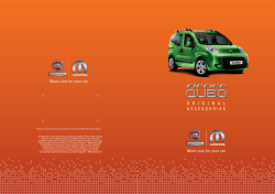 ORIGINAL ACCESSORIES More care for your car