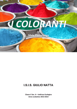 i coloranti - isis "giulio natta"