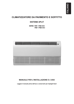 CLIMATIZZATORE DA PAVIMENTO E SOFFITTO