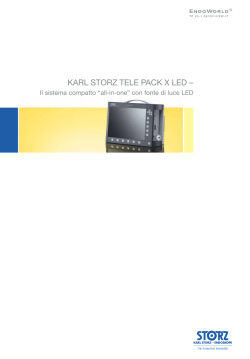 KARL STORZ TELE PACK X LED &ndash; Il sistema compatto &ldquo;all-in-one&rdquo;