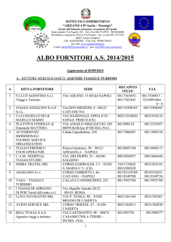 ALBO FORNITORI A.S. 2014 2015
