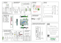 SlimLine Compact Eth CPU Module Hardware Manual