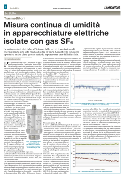 Misura continua di umidit&agrave; in apparecchiature elettriche