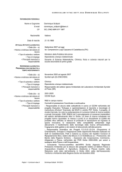 Curriculum Vitae Dominique Scilipoti