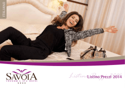 Listino Prezzi 2014 - Hotel Terme Savoia