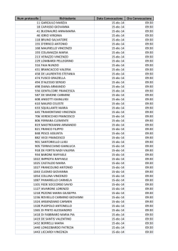 Calendario di firma - Sviluppo Campania