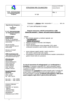 ISTRUZIONI PER COLONSCOPIA Rev. 1 1