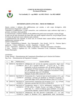Febbraio - Comune di Polizzi Generosa
