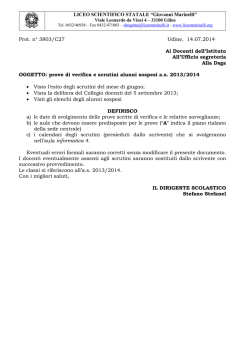 LICEO SCIENTIFICO STATALE “Giovanni Marinelli” Prot. n° 3803