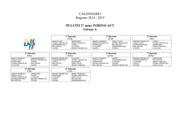 Calendari Pulcini 2&deg; anno