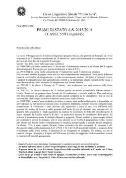 5B ling - Liceo Primo Levi