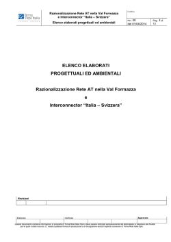 Elenco Elaborati Val - Comune di Verbania