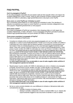 FAQ PAYPAL - Lottomatica Italia