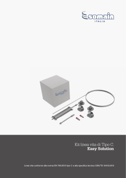 Kit linea vita di Tipo C. Easy Solution