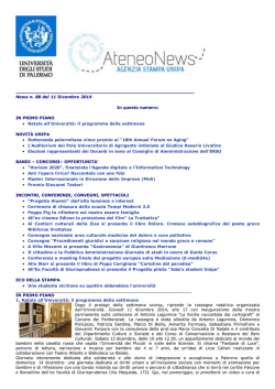 Newletter 11 Dicembre 2014