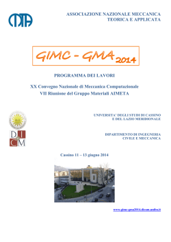 ASSOCIAZIONE NAZIONALE MECCANICA - GIMC