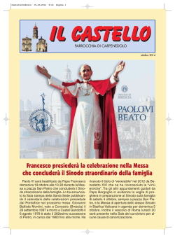 Bollettino ottobre 2014 - Parrocchia CARPENEDOLO