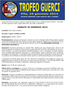 Pila, 25 gennaio 2014