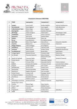 Graduatoria Selezione CREATHON