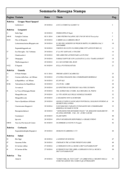 Selezione 30 ottobre 2014 - Gruppo editoriale Mauri Spagnol