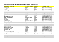 Aziende e Associazioni SETTORI CHIMICO/FARMACEUTICO
