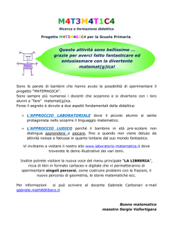Progetto matemagica - icomprensivo2roseto.gov.i