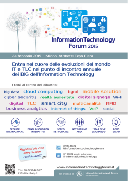 Entra nel cuore delle evoluzioni del mondo IT e TLC nel punto di
