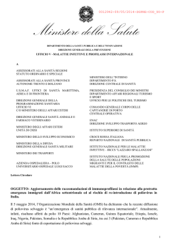 Circolare profilassi polio - Amministrazione in Cammino