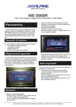 Istruzioni Service Pack INE-S900