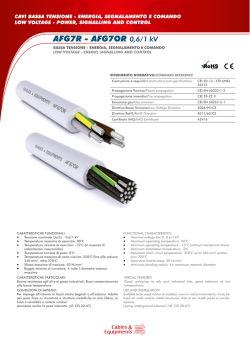 AFG7R - AFG7OR 0,6/1 kV