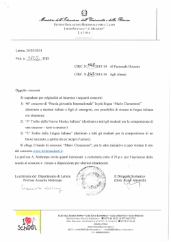 ﬂmaa&raquo; &laquo;4WWM M a 4% % - Liceo Statale A. Manzoni