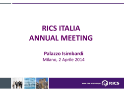 RICS Italy Annual Meeting - Daniele Levi Formiggini MRICS