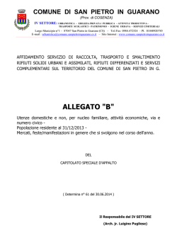 ALLEGATO "B" - Comune di San Pietro in Guarano