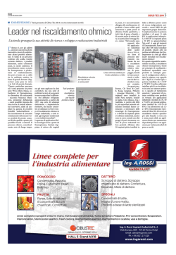 Leader nel riscaldamento ohmico