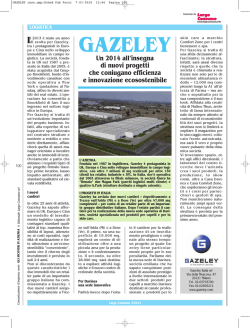 Gazeley Italia, nuovi progetti per immobili efficienti