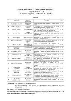 lista - Ingegneria Energetica e Ingegneria Elettrica