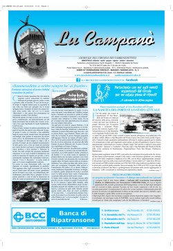 Giugno 2014 - Il Circolo storico della citt&agrave; d