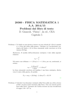 Soluzioni - Dipartimento di Matematica