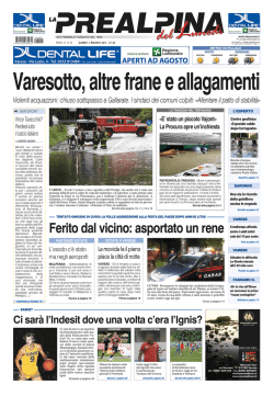 Ferito dal vicino: asportato un rene