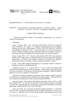 Corso triennale di formazione specifica in medicina generale