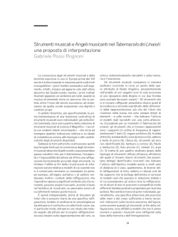 Strumenti musicali e Angeli musicanti nel