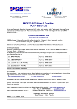regolamento TROFEO REGIONALE don ginoPGS