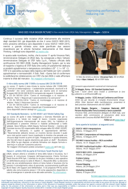 Scarica la newsletter di Maggio 2014 (pdf, 222kb)