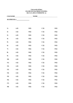 compito macro - Università degli Studi di Bari