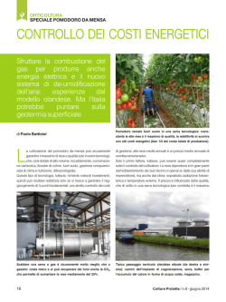 CONTROLLO DEI COSTI ENERGETICI