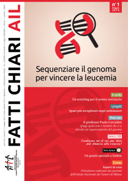 Sequenziare il genoma per vincere la leucemia